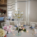 Gorgeous and Luxurious Wedding Centerpiece K9 Crystal Candlestick Transparent clear Glass Candle Holder Tassel Candle Stage