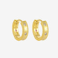 VIANRLA 925 Silver Earring Minimalism Zircon Jewelry 13*3.6mm Hoop Earrings Fashion Women's Jewelry Laser Custom Logo