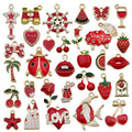 31pcs Mixed Cherry  Designs Alloy Charms for Jewelry Making Alloy Designer Charms