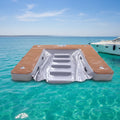 Durable Outdoor Drop-stitch Water Pool Inflatable Docks Yacht Sea Towing Platform Fishing Pontoon Inflatable Floating Platform