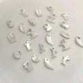 Natural Shell Small Animal Pendant Diy Handmade Bracelet Charm Elephant Rabbit Dolphin for Earrings Charms for Necklace Making