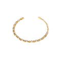 Luxurious Elegant 18K Gold Plated Link Rhinestone Bracelet Trendy Diamond Zircon Chain Bracelets for Women