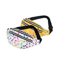 Large Capacity Butterfly Waist Bag PU Waterproof Sequin Chest Bag Crossbody Bags for Girls Women
