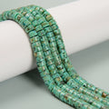Perles Turquoises 2x4mm 3x6mm Dyed African Turquoise Rondelle Bead Strands Heishi Stone Beads for Jewelry Making