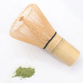 Estick in Stock Japanese Traditional 100Prongs Handmade Golden Bamboo Matcha Whisk Chasen Scoop for Matcha Powder