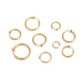 10Pcs Fashion Stainless Steel 8/10/12/14/16/18mm Round Elastic Force Ear Clip for Making Connectors DIY Jewelry Bulk