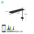 WEEKAQUA S300 Pro RGBUV Full Spectrum Led Can Customize Dimming Ledstar Nano Aquarium Light for 11ft Small tank