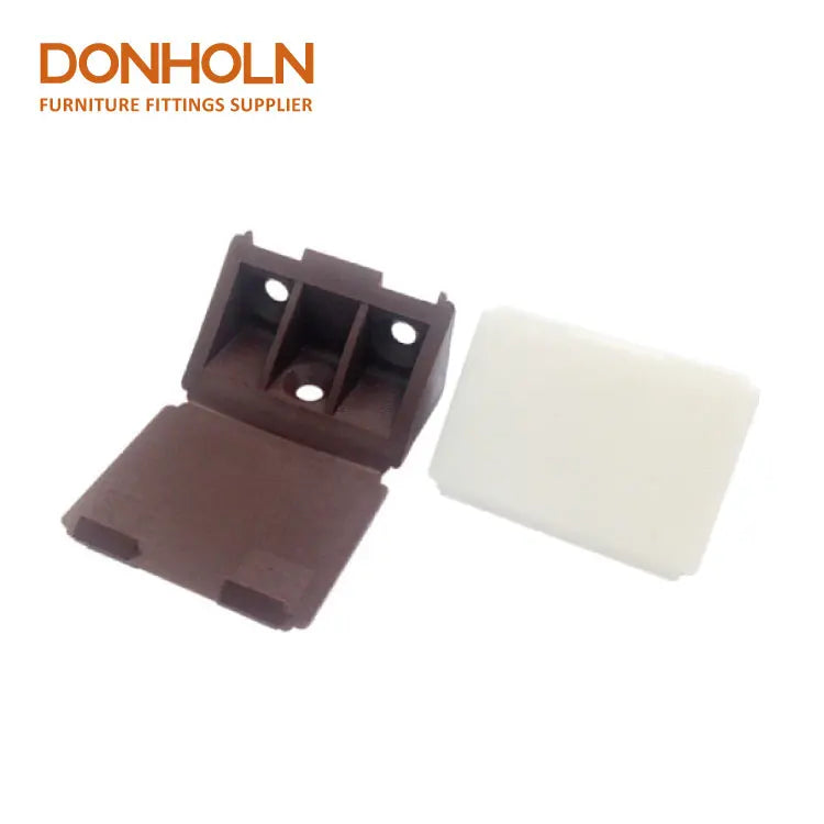 AC6130 Cabinet Shelf Corner Brace 4 Holes White Furniture Corner Bracket Plastic  Square Tube Joint with Cover