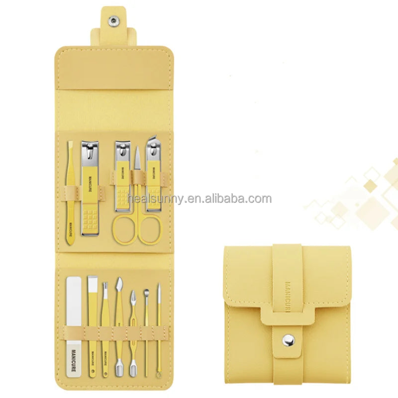 Private Label Ladies Manicure Nail Pedicure Tool Set Kit Manufacturer Manicure Pedicure Set