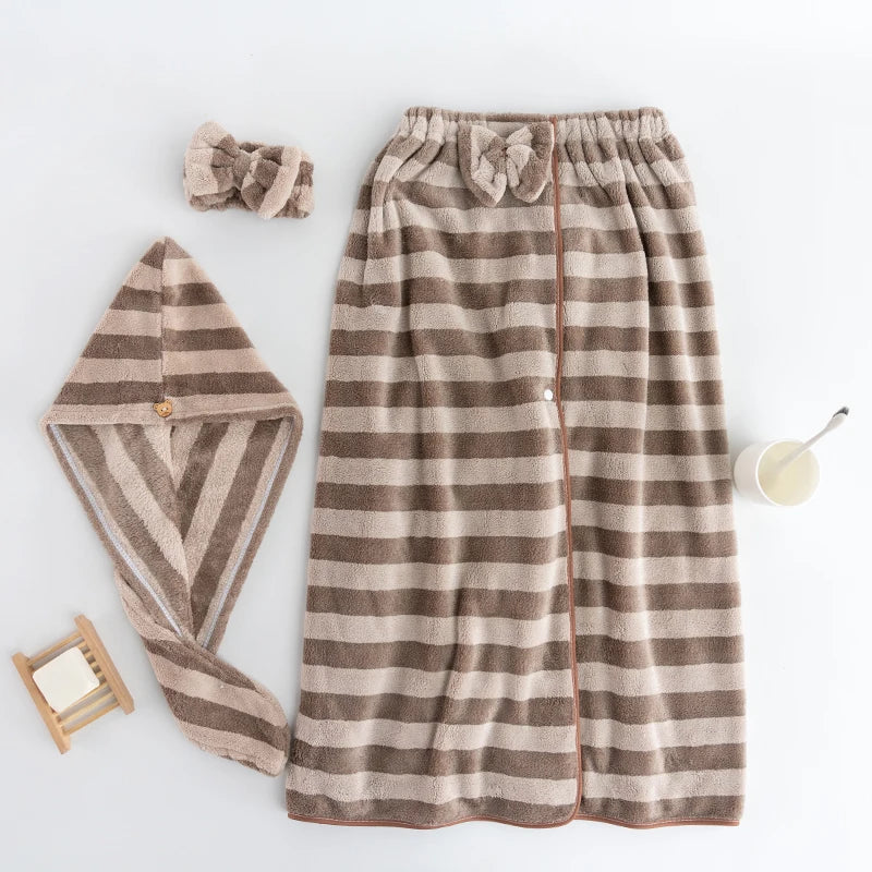 Factory Supply Microfiber Shower Bath Towel Skirt Lady Bathroom Dress Women Bathrobe Towel With Beautiful Bow