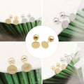 Wholesale Fashion Screw Back Ear Piercing Stud 5MM Ear Stud Hot Selling 14K Real Gold Jewelry Cute Jewelry for Man and Women