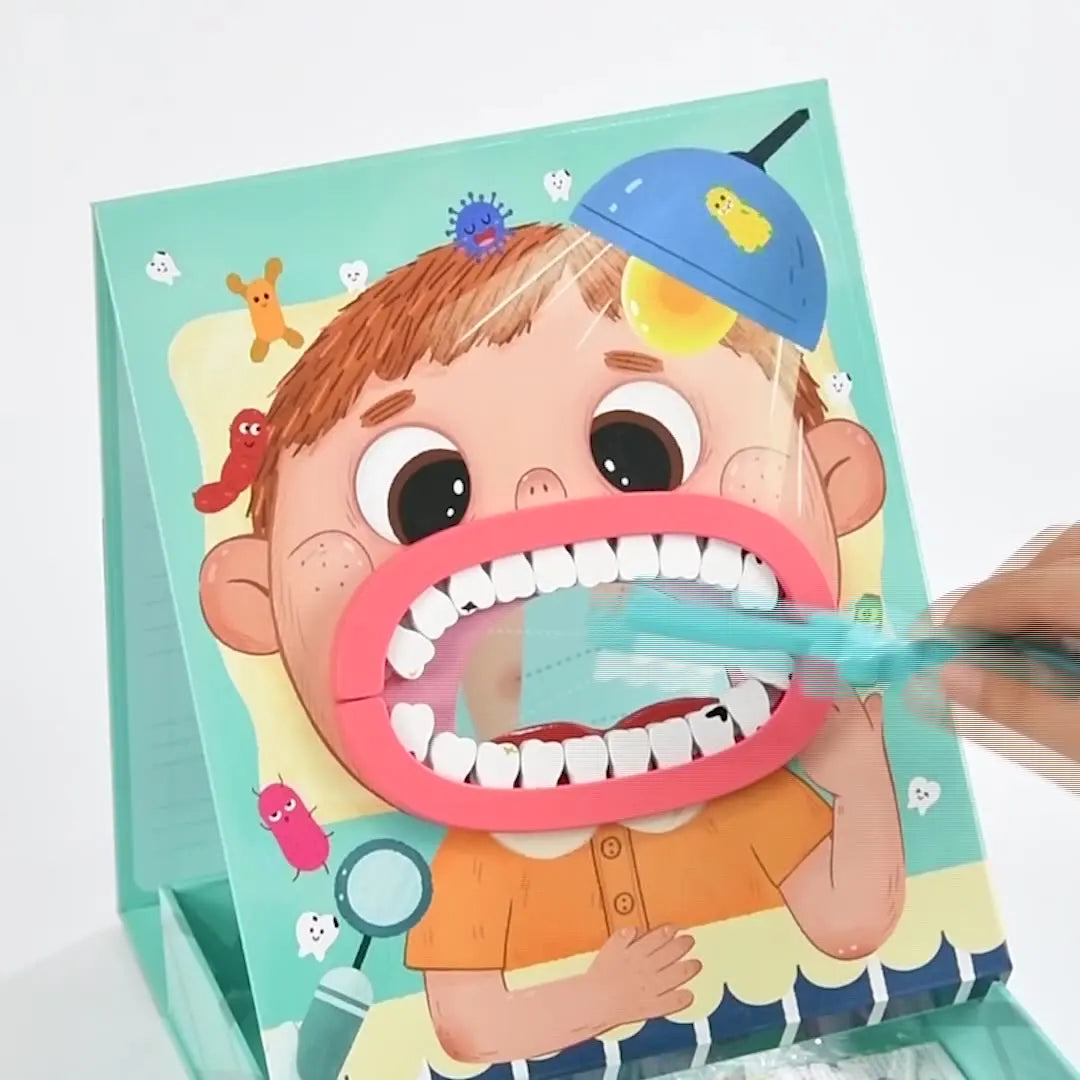 2022 New Wooden Doctor Toy for  Children Oral Dentistry Toys Kids Top Quality Medical Toys