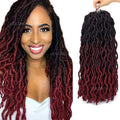 14-24inch Faux  Crochet Hair Extensions Gypsy Locs Synthetic Braiding Hair Goddess Locs Curly Crochet Braids Hair Wave Gyps Locs