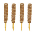 Detachable Wood Coir Sticks Coconut Husk Fiber Moss Stick Pole for Plant Rack Support Garden Supplies Stake Trellis Climbing