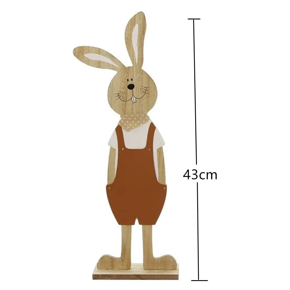 American Pastoral Easter Wooden Crafts Popular Party Tableware & Decorations Bunny Ornaments