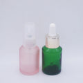 Oblique Shoulder White Glass Dropper Bottle 30ml