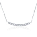 New Arrival 925 Silver Moissanite Pendant Necklace Stylish 2mm Hiphop Style Jewelry