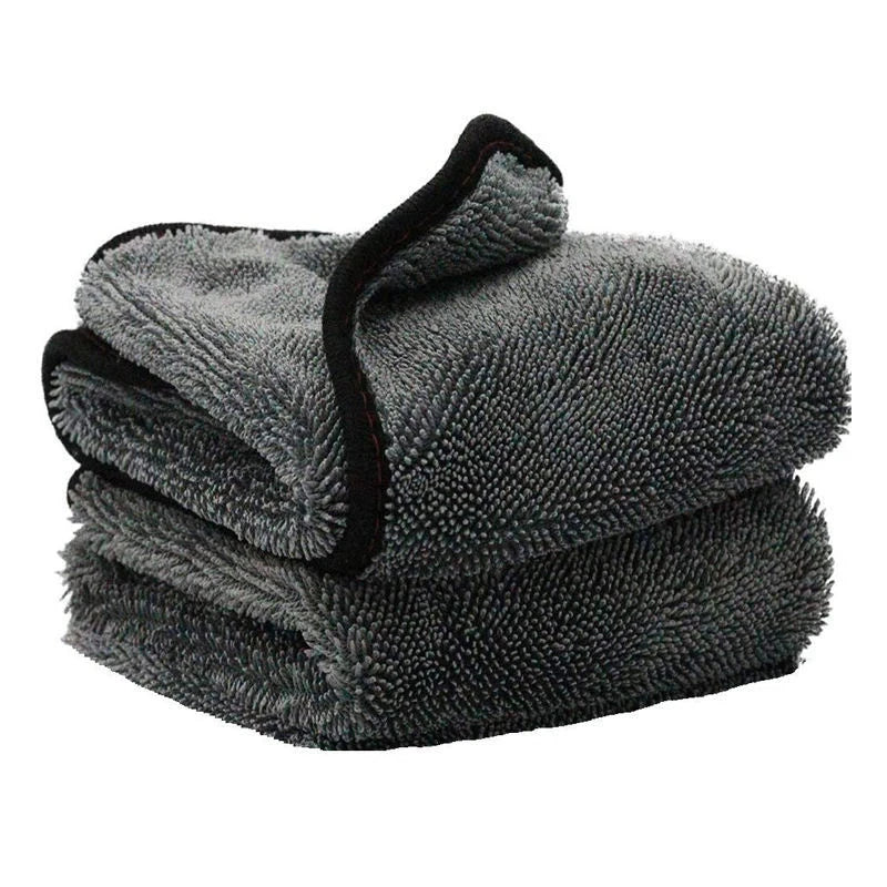 Wholesale 40x60cm Ultra Thick Edgeless Microfiber Car Cleaning Cloth Detailing Drying Twisted Polishing Towel