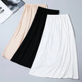 75cm Women Underskirt Petticoat for Dress Ladies Modal Cotton Safety Skirt