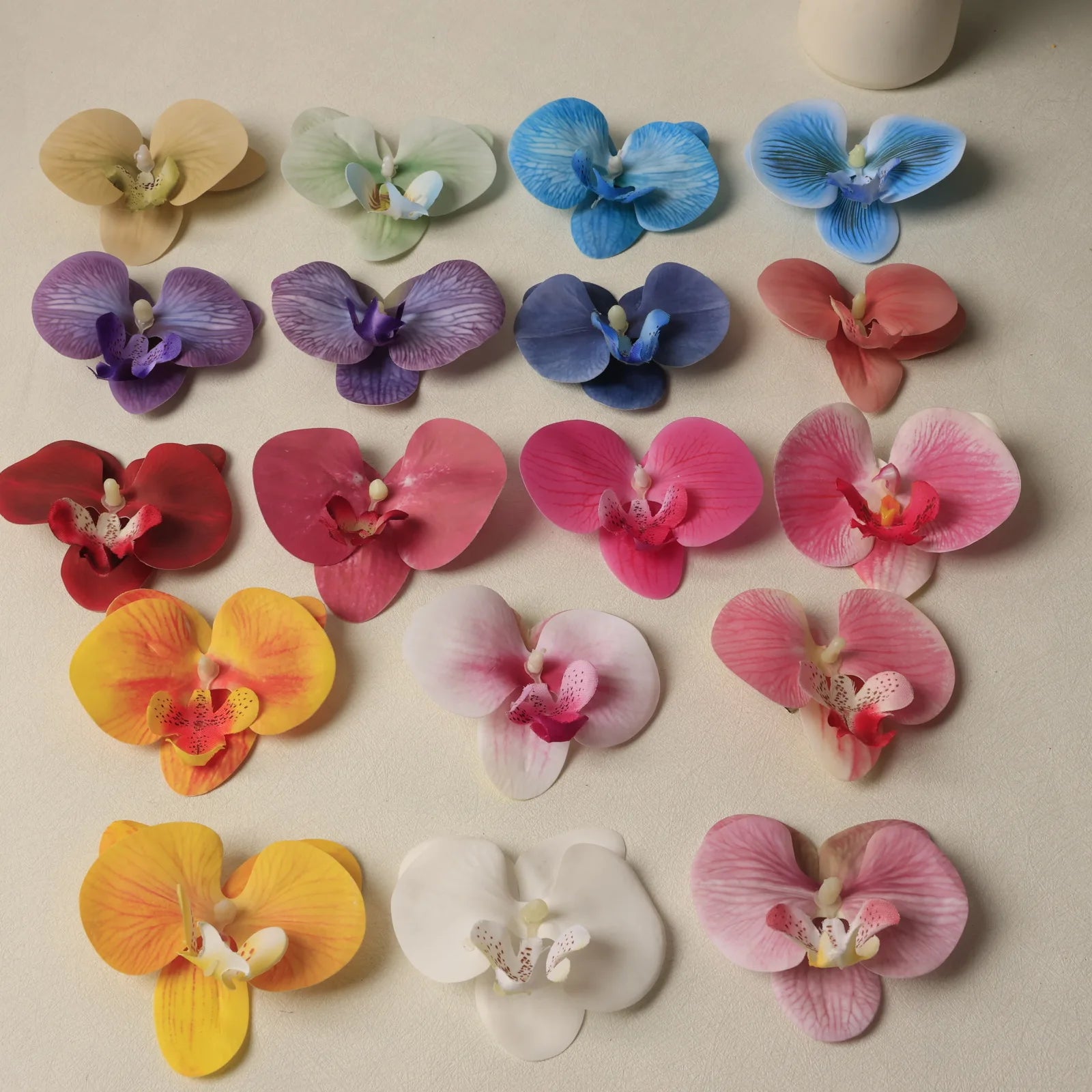 Hot Sale 10cm Butterfly Orchid Simulation Hairpin Ladies' Hair Clip Headgear Made of Alloy for Holidays