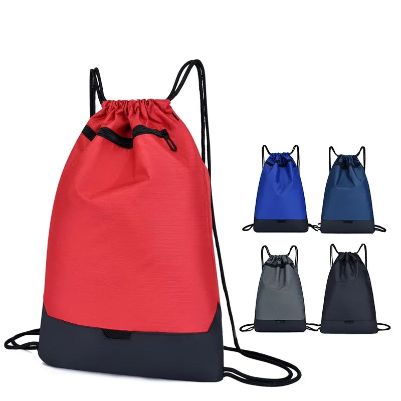 Hot Sale Waterproof Oxford Fashion Unisex Drawstring Backpack Custom Logo Promotional Sports Bag
