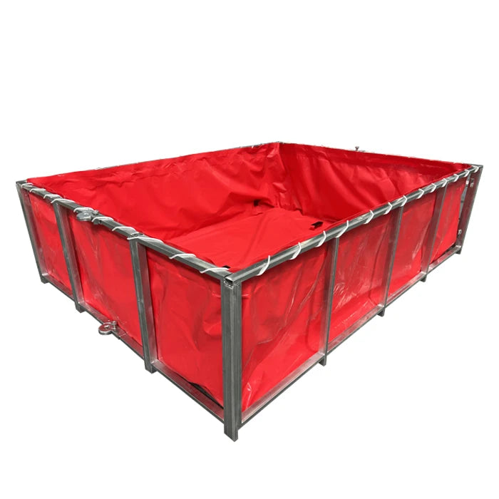 Litong Fire Departments Use Collapsible Portable Folding Galvanized Steel Frame Water tank