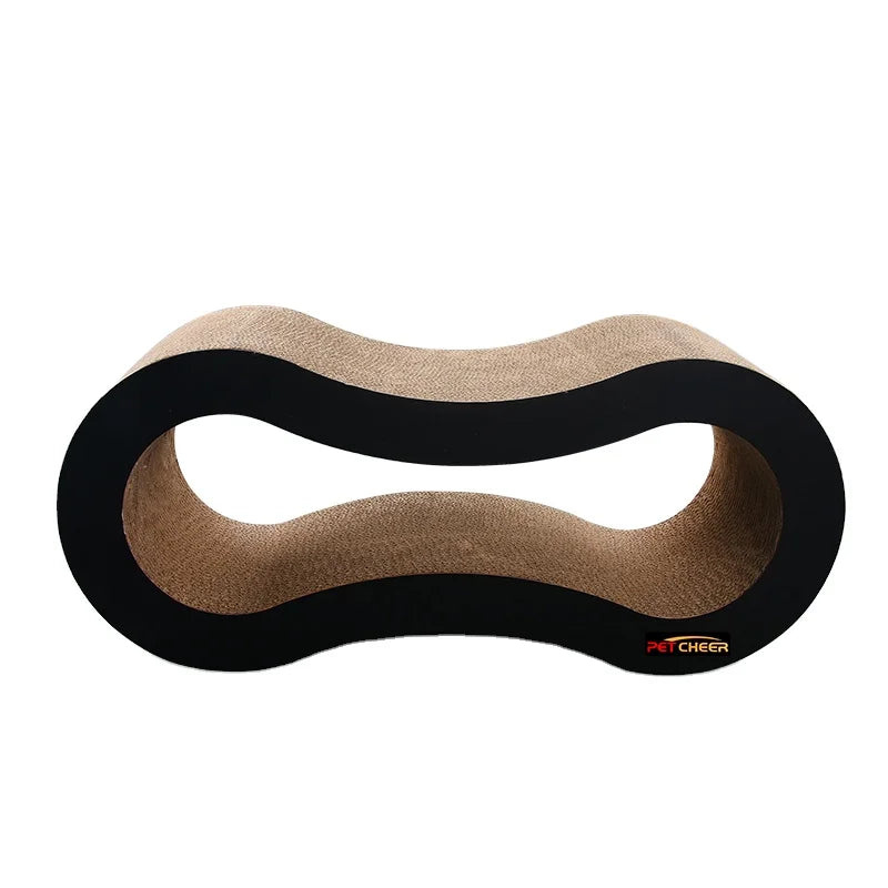 Sell Well New Type Customized Reinforced Eco-Friendly Recycled Paper 8 Shape Cat Scratcher
