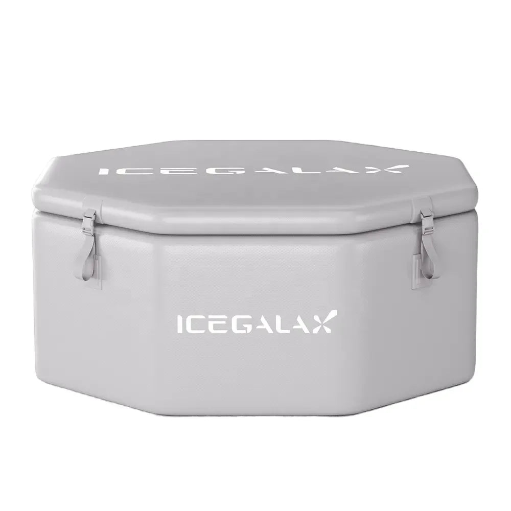 Icegalax 6-Person Inflatable Cold & Hot Plunge Tub - Portable Outdoor Spa Bathtub for Gym Home and Party Heavy-Duty PVC