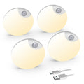 Mini Warm White Motion Sensor Night Lamp Stick-On Safe Led Lights for Stairs Bathroom Closet Kitchen Cabinet