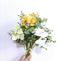New Design Artificial Romantic Hydrangea Silk Flower Eucalyptus Plant Bouquet Flower Decorative Silk Flower