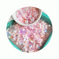 New Luminous Pink Soft Clay Flowers Slices Mix Various Shape Sequins and Pearl Beads for Nail Art Slime Holiday Party Decor