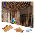 Aluminum Baffle Ceiling Aluminum Wood Grain Profile Baffle System Various Shape Design Metal Strip False Ceiling