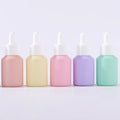 Luxury Slant Shoulder 30ml 1oz Colorful pink Green Frosted Essential Oil Serum Glass Dropper Bottle