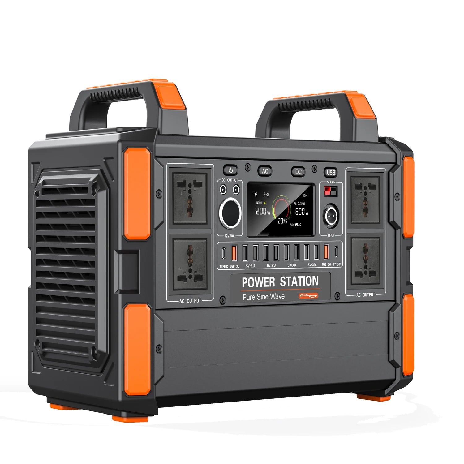 PWEITE LiFePO4 Solar Generator 110v 220v Ac Outlet Power Bank Laptop Ac1008WH 1000W 1200W AC Portable Power Station for Camping