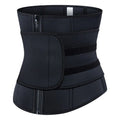 New Printing Logo Private Label Women Slimming Workout Compression Double Belt Neoprene Waist Trainer