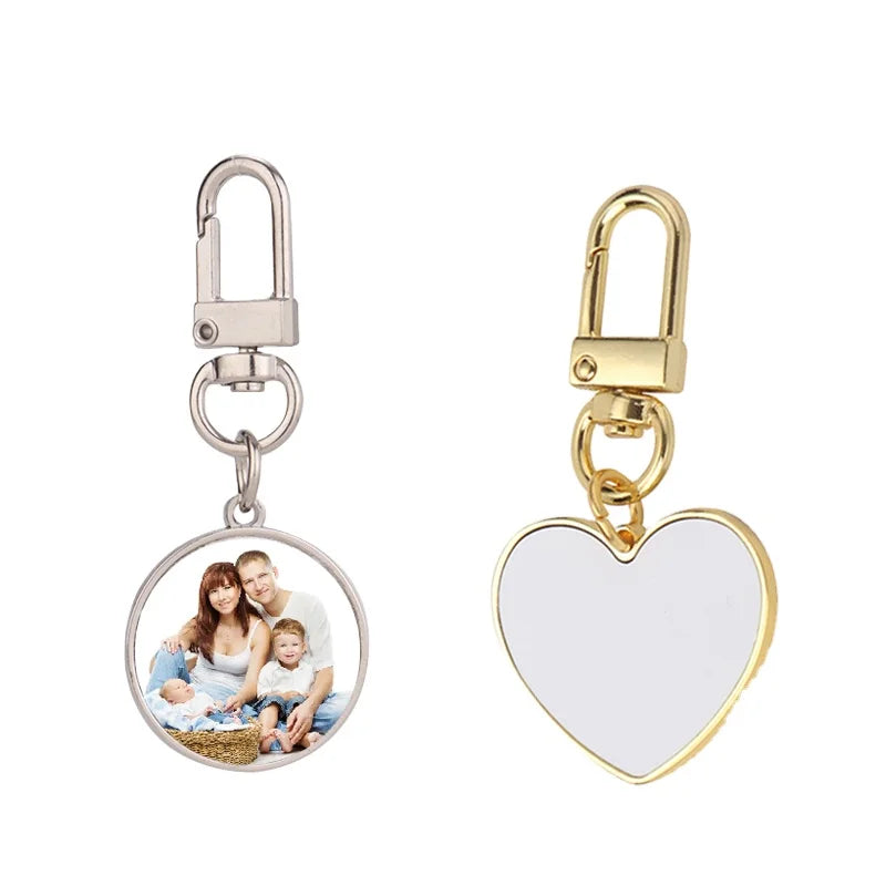 Custom Key Chain Personalized Keychain Bulk Father's Day Gifts Keychain Sublimation Blank Metal Keychain