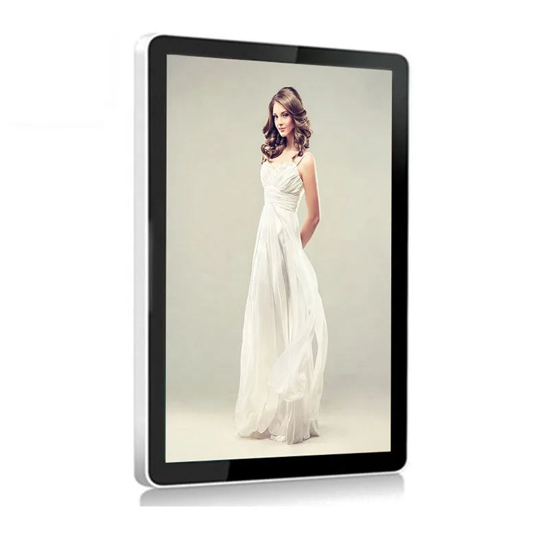 32-55 Inch Indoor Wall Mount LCD Display Media Player Built-In CMS Touchscreen Support 1 Year Warranty-Video Advertising