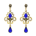 Rhinestones Women Drop Earrings Pendant Bohemian Ethnic Charms Earrings