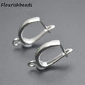 Good Quality Anti Rust 18K Gold Silver Plated Lever Back U Shape Earring Hooks Findings for Jewelry Making