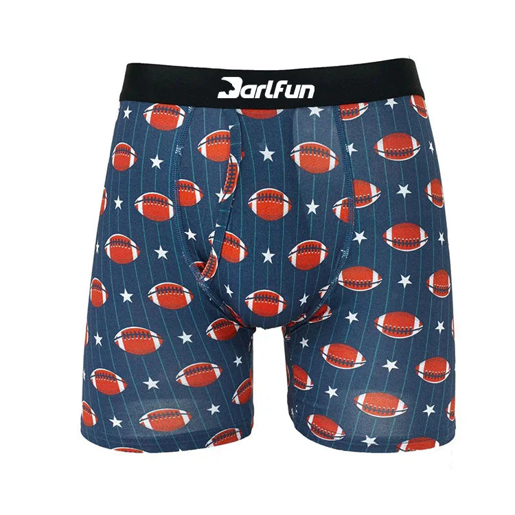 Boxer Underwear With Pouch Men Panties Custom Elastic Boxer Briefs Underwear for Men With Fly Boxer Shorts Plus Size