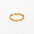 Fenny 18K Gold Plated Designer Permanent Personality Cute Kissing Fish Sand Surface Stainless Steel Ring for Women
