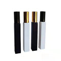 10ml Black White Refillable Fine Mist Spray Bottles Empty Fragrance Scent Sample Spray Containers Glass Perfume Bottles