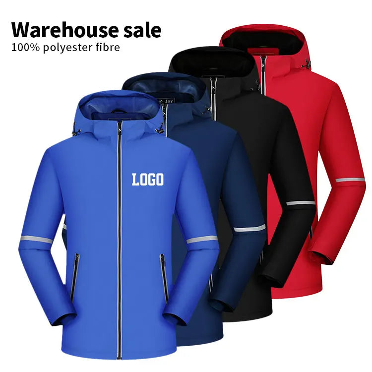 Winter Sports Softshell Outdoor Jackets Custom Design Logo Plus Size Men's Women's Jackets Waterproof Windbreaker Work Jacket