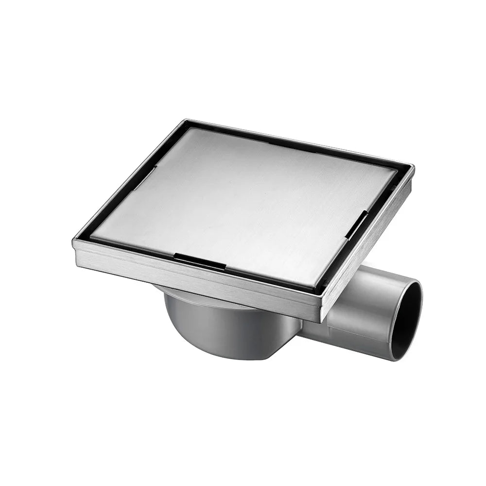 Floor Drain Anti-odor Shower Drain Stainless Steel Durability Anti Clogging Bathroom SS304 Invisible Drain Tile Floor Drain