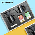 Customizable Premium Gift Box Outdoor Travel Drip Coffee Set with Pour Over Coffee Maker Set and Civet Coffee Bean 2 Bags