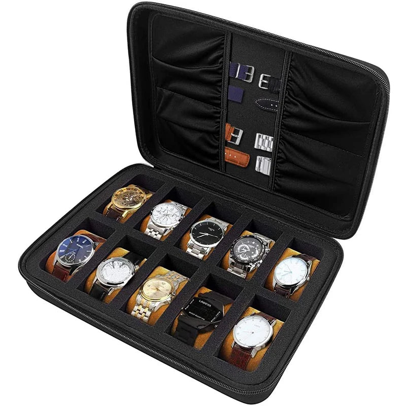 Custom Size Eva Hard Shockproof Waterproof Eco-friendly Outdoor Travel 10 Slot Watch Case