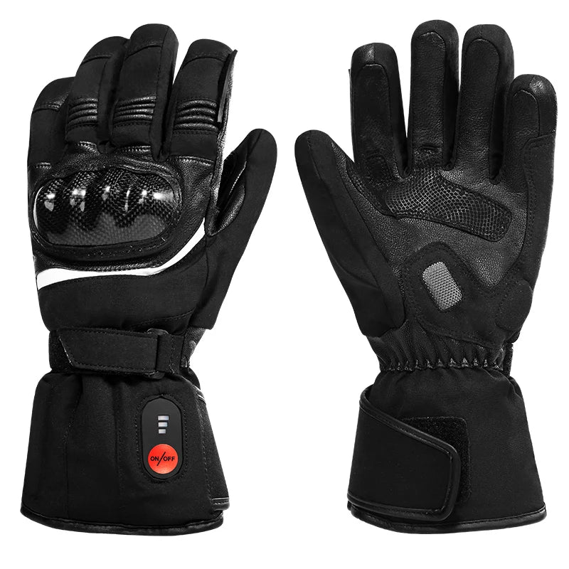 Motorcycle Charging Electric Touch Screen Heat and Cut Resistant Fire Safety Heated Motor Gloves