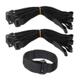 Hook and Loop Belt Buckle Luggage Strap Storage Whoop Strap Self-adhesive Binding Fastening Nylon Black Tape Multipurpose 1pcs