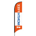 Custom 130G Knitting Feather Flag with Teardrop Design Promotional Beach Flags and Banner Pole for Outdoor Advertising