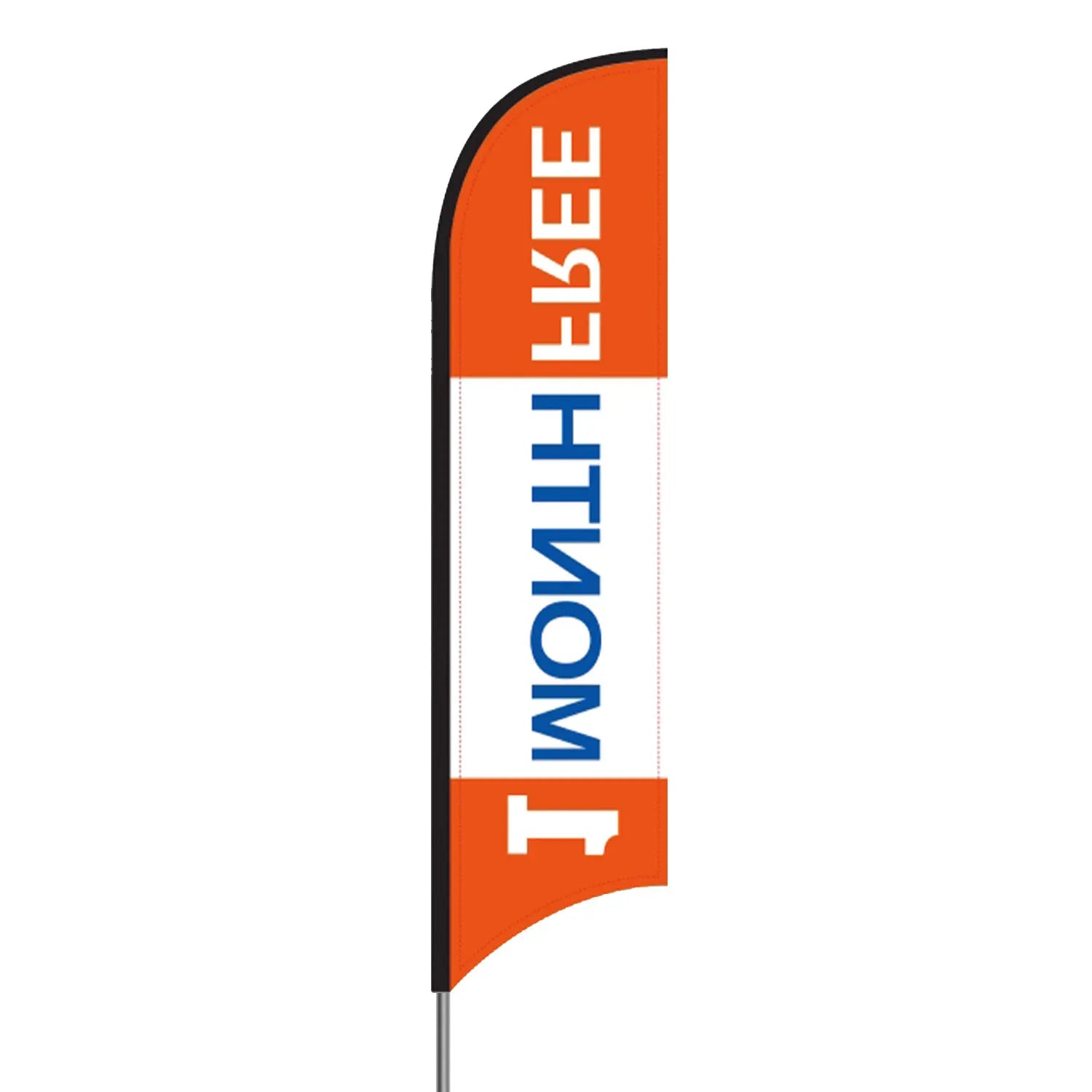 Custom 130G Knitting Feather Flag with Teardrop Design Promotional Beach Flags and Banner Pole for Outdoor Advertising